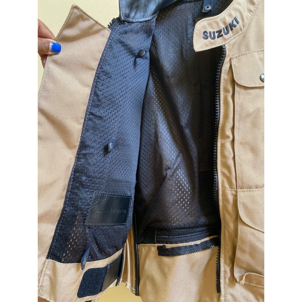 Vanson Leather Quad Runner Suzuki  Racing Jacket sz M - Picture 4 of 12